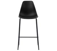 ""Bon plan"" Chaises de bar - lot de 2 Tabourets Petit-déjeuner - noir plastique - 48x57x112,5cm - Salle à Manger/Cuisine