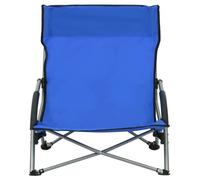 ""Bon plan"" Chaises de plage pliables - lot de 2 - JILI HOT - Bleu Tissu - 55,5x65,5x66cm - Pour Patio/Plage Thome9472704