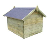 ""Bon plan"" Chenil pour chien - JILI HOT - Niche de jardin avec toit - ouvrant en - Bois de pin imprégné Thome4454043