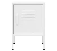 ""Bon plan"" Chevet/Meuble de Rangement - JILI HOT - Table de chevet Blanc 35x35x51cm Acier - Pour Chambre Thome2173978