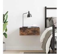 ""Bon plan"" Chevet/Meuble de Rangement - JILI HOT - Table de chevet flottante Chêne fumé 40x30x15cm - Pour Chambre Thome1339318