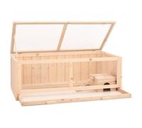 ""Bon plan"" Clapier Enclos animaux - JILI HOT - Cage à hamster - JILI HOT - cage rongeur104x52x38cm - - Bois massif de sapin - Pour