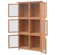 ""Bon plan"" Clapier Enclos animaux - JILI HOT - Cage pour animaux 6 compartiments Bois - Pour Jardin Thome5625198