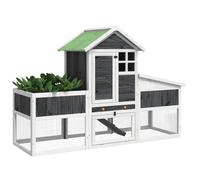 ""Bon plan"" Clapier Lapins Petit enclos - JILI HOT - Clapier gris 170x63x113cm - - Bois de pin massif - Pour Jardin Thome9936257