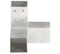 ""Bon plan"" Connecteurs de poteau 4 pcs Forme en Y Métal galvanisé 71x71 mm Thome1535001
