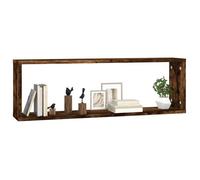 ""Bon plan"" Console au Mur - JILI HOT - Étagères murales cubiques - 2 pcs - Chêne fumé 80x15x26,5cm - Pour salon/chambre