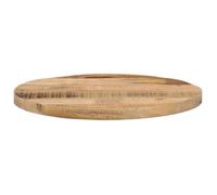 ""Bon plan"" Dessus de table Plateau pour table - JILI HOT - Ø 50x1,5cm rond - Bois massif de manguier brut Thome2454114