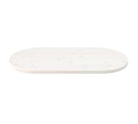 ""Bon plan"" Dessus de table Plateau pour table - JILI HOT - blanc 90x45x2,5cm - Bois de pin massif ovale Thome8014854