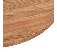 ""Bon plan"" Dessus de table Plateau pour table - JILI HOT - rond Marron clair Ø50x1,5cm Bois chêne traité Thome9861056