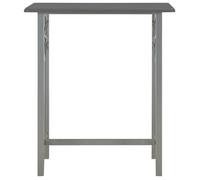 ""Bon plan"" Dining Table Set - JILI HOT - Ensemble de bar - 3 pcs - Table + 2 chaises - Bois et acier Anthracite - Pour