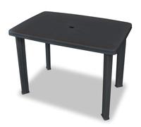 ""Bon plan"" Ensemble de bistro - 3 pcs - JILI HOT - Table + 2 chaises - Plastique Anthracite - Pour Jardin/terrasse Thome1790790