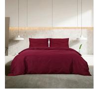 ""Bon plan"" Ensemble de housse de couette - JILI HOT - Parure de Lit - Bordeaux 200x200cm Microfibre - Pour chambre Thome2960628