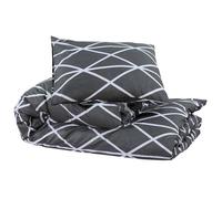 ""Bon plan"" Ensemble de housse de couette - JILI HOT - Parure de Lit - Gris 135x200cm Coton - Pour chambre Thome2850671