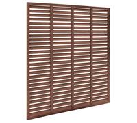 ""Bon plan"" Grillage Volaille, Clôture - JILIHOT - Clôture à persiennes WPC 180x180cm Marron - Pour jardin Thome6023529
