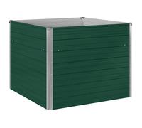 ""Bon plan""Jardinière d'extérieur - Pot & cache-pot - 100 x 100 x 77 cm Acier galvanisé Vert FR15873626511
