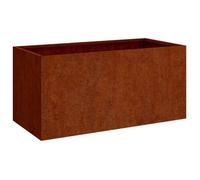""Bon plan""Jardinière d'extérieur - Pot & cache-pot - 62x30x29 cm acier corten FR57499221515