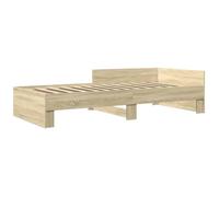 ""Bon plan""Lit 1 places Brun - 90x190 cm - LEMON® - Cadre de lit - sans matelas - chêne sonoma 90x190 cm 5794391