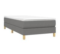 ""Bon plan""Lit 1 places Gris - 90x200 cm - LEMON® - Cadre de lit gris foncé 90x200 cm tissu 9970081
