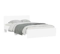 ""Bon plan""Lit 2 places Blanc - 120x190 cm - LEMON® - Cadre de lit - sans matelas - blanc 120x190 cm 4450742