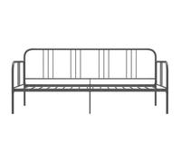 ""Bon plan""Lit 2 places Gris - 200x90 cm (Lxl) - LEMON® - Cadre de canapé-lit - sans matelas - gris métal 90x200 cm 2385145