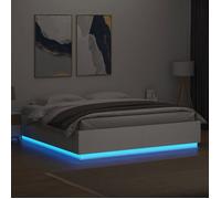 ""Bon plan"" Lit Double, pour adolescent/Adulte, Cadre de lit avec LED - Non matelas - blanc 180x200cm - Pour chambre Thome6542042