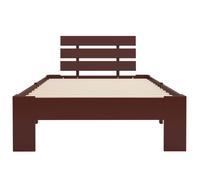 ""Bon plan"" Lit Double, pour adolescent/Adulte, Cadre de lit - Non matelas - marron foncé pin massif 100x200cm Thome5808239