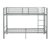 ""Bon plan"" Lit simple en Métal, pour adolescent/Adulte, Lit superposé - Non matelas - gris métal 90x200cm - Pour chambre