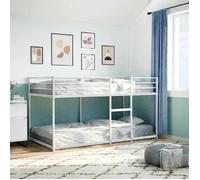 ""Bon plan"" Lit simple, pour adolescent/Adulte, Lit superposé - Non matelas - blanc 90x190cm acier - Pour chambre Thome5755531