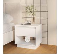 ""Bon plan"" Lot de 2 chevets, Tables de chevet - 2 pcs - JILI HOT - Blanc 45x34x44cm - Bois d'ingénierie - Pour Chambre Thome6122683