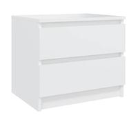 ""Bon plan"" Lot de 2 chevets, Tables de chevet - 2 pcs - JILI HOT - Blanc 50x39x43,5cm Aggloméré - Pour Chambre Thome6702509