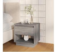 ""Bon plan"" Lot de 2 chevets Tables de chevet - 2 pcs - JILI HOT - Sonoma gris 45x34x44cm - Bois d'ingénierie - Pour Chambre