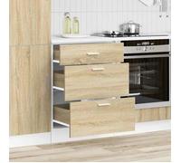 ""Bon plan"" Meuble Bas Cuisine/ Armoire de cuisine - JILI HOT - chêne sonoma - Bois d'ingénierie Thome6966779