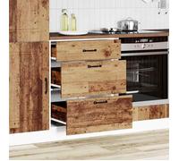 ""Bon plan"" Meuble Bas Cuisine/ Armoire de cuisine - JILI HOT - Kalmar vieux bois - Bois d'ingénierie Thome5502200
