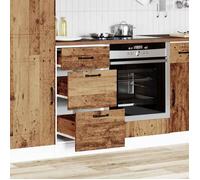 ""Bon plan"" Meuble Bas Cuisine/ Armoire de cuisine - JILI HOT - Kalmar vieux bois - Bois d'ingénierie Thome8238955