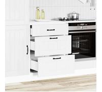 ""Bon plan"" Meuble Bas Cuisine/ Armoire de cuisine - JILI HOT - Lucca blanc - Bois d'ingénierie Thome3044729