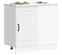 ""Bon plan"" Meuble Bas Cuisine/ Armoire de cuisine Kalmar blanc - Bois d'ingénierie Thome3601279