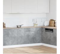 ""Bon plan"" Meuble Bas Cuisine/ Armoire de plancher - JILI HOT - à tiroir Gris béton 60x46x81,5cm Aggloméré Thome4373589