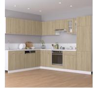 ""Bon plan"" Meuble Bas Cuisine/ Armoire de plancher - JILI HOT - d'angle chêne sonoma 75,5x75,5x81,5cm bois Thome8428787