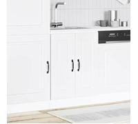 ""Bon plan"" Meuble Bas Cuisine/ Meuble bas pour évier Kalmar - JILI HOT - blanc 60x46x81,5cm - Bois ingénierie Thome8347316