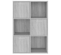 ""Bon plan"" Meuble de Rangement anti-basculement - JILI HOT - Armoire de Chambre Sonoma gris 60x29,5x90cm Pour Bureau/Salon