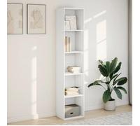 ""Bon plan"" Meuble de Rangement anti-basculement - JILI HOT - Bibliothèque blanc 40x30x189cm - Bois d'ingénierie Pour Bureau/Salon
