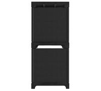 ""Bon plan"" Meuble de Rangement anti-basculement - JILI HOT - Étagère d'affichage 6 cubes Noir 103x30x72,5cm Tissu Pour Bureau/Salon