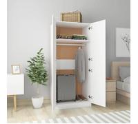 ""Bon plan"" Meuble Penderie Dressing - JILI HOT - Garde-robe Blanc 80x52x180cm - Bois d’ingénierie Thome6476482