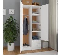 ""Bon plan"" Meuble Penderie Dressing - JILI HOT - Garde-robe Blanc 80x52x180cm - Bois d’ingénierie Thome8214343