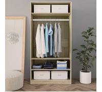 ""Bon plan"" Meuble Penderie Dressing - JILI HOT - Garde-robe Chêne sonoma 100x50x200cm - Bois d'ingénierie Thome2575371