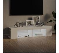 ""Bon plan"" Meuble TV/ Table HiFi - JILI HOT - avec lumières LED blanc 135x39x30cm Thome3820157