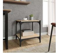 ""Bon plan"" Meuble TV/ Table HiFi - JILI HOT - Chêne sonoma 40x33x41cm - Bois d'ingénierie et acier Thome3035268