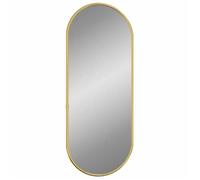 ""Bon plan"" Miroir mural - JILI HOT - Miroir Suspendu décor Doré 50x20cm Ovale - Pour chambre/salon Thome6113364