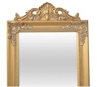 ""Bon plan"" Miroir sur pied - JILI HOT - Miroir de Sol Style baroque 160x40cm Doré - Pour chambre Thome6521270
