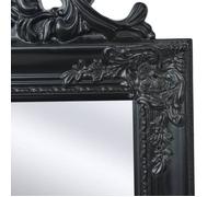 ""Bon plan"" Miroir sur pied - JILI HOT - Miroir de Sol Style baroque 160x40cm Noir - Pour chambre Thome1898588